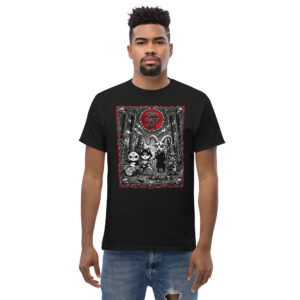 Grim Forest Kvlt - Cute Black Metal Band in the Woods Camiseta clásica unisex